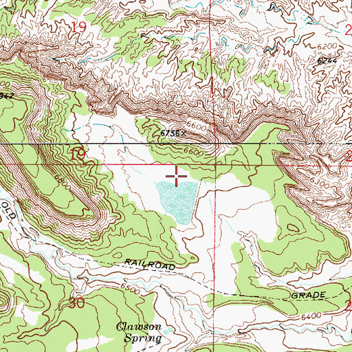 Topographic Map of Millerton Dam, UT