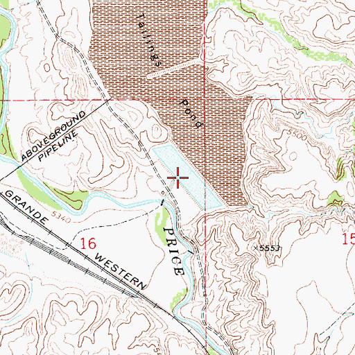 Topographic Map of U S Steel Corp Storage Reservoir, UT