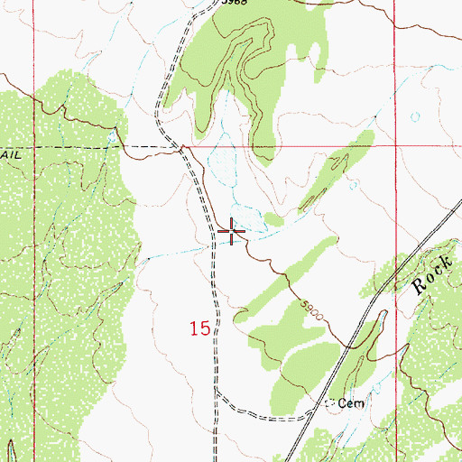 Topographic Map of South Reservoir, UT