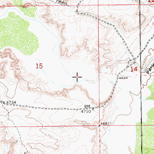 Topographic Map of Pariette East Dike Reservoir, UT