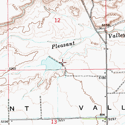 Topographic Map of Hancock Dam, UT