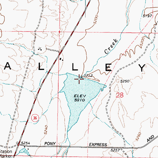 Topographic Map of Atherley Dam, UT