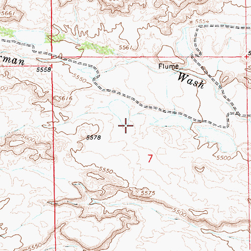 Topographic Map of Grant Hansen Reservoir Number Three Dam, UT