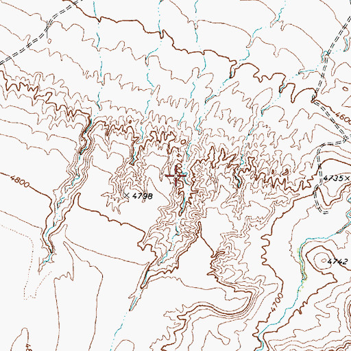 Topographic Map of Deep Creek Dam, UT