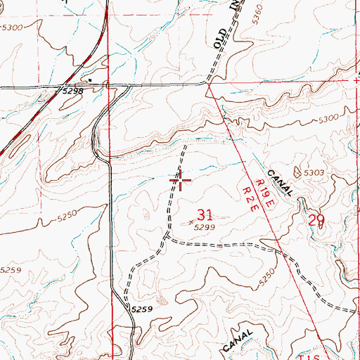 Topographic Map of Bullock Draw Reservoir, UT