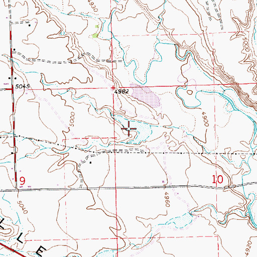 Topographic Map of Herman-Sadlier Reservoir, UT