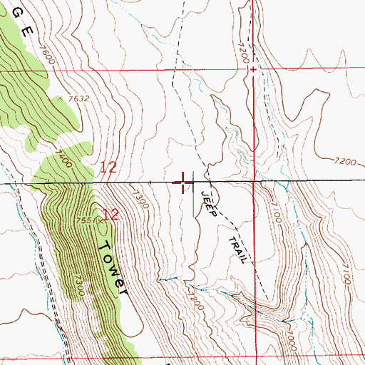Topographic Map of Cedarview Dam, UT