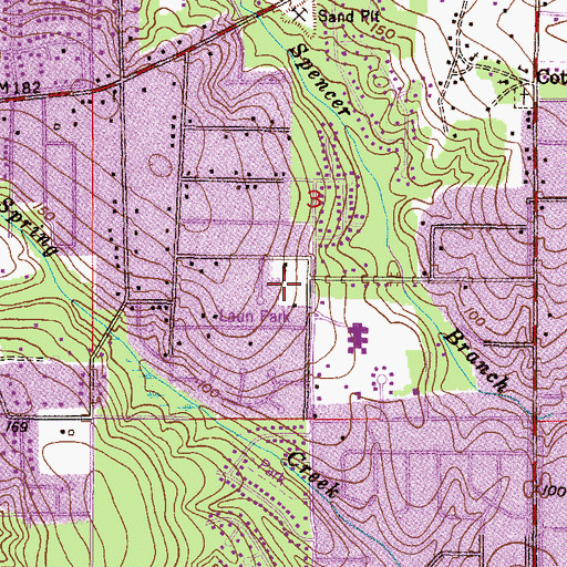 Topographic Map of Laun Park, AL