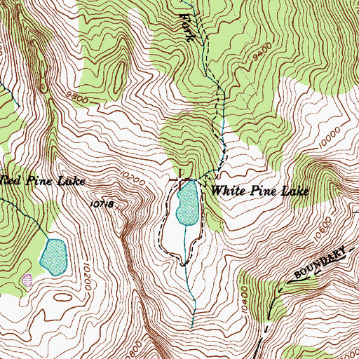 Topographic Map of White Pine Dam, UT