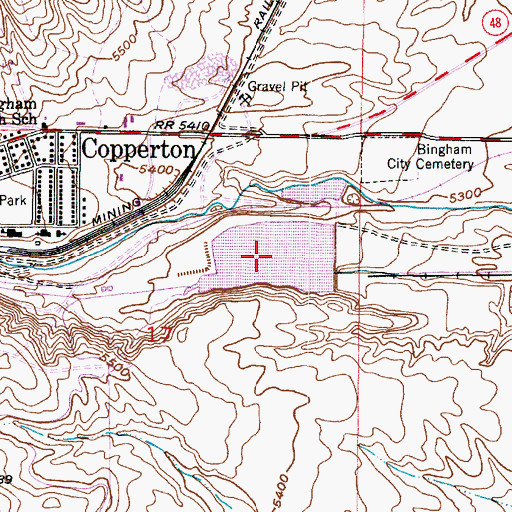 Topographic Map of Bingham Creek Reservoir, UT