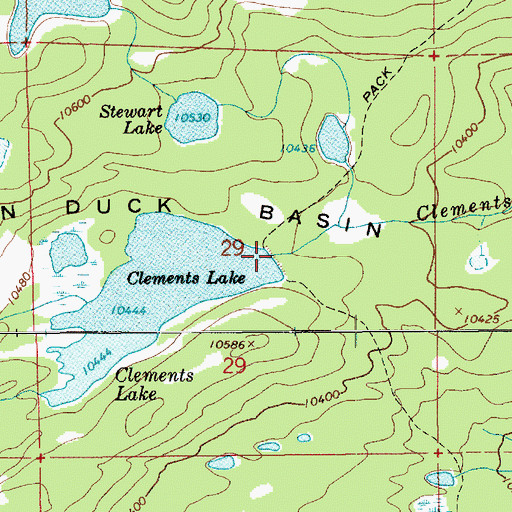 Topographic Map of Clements Lake Dam, UT