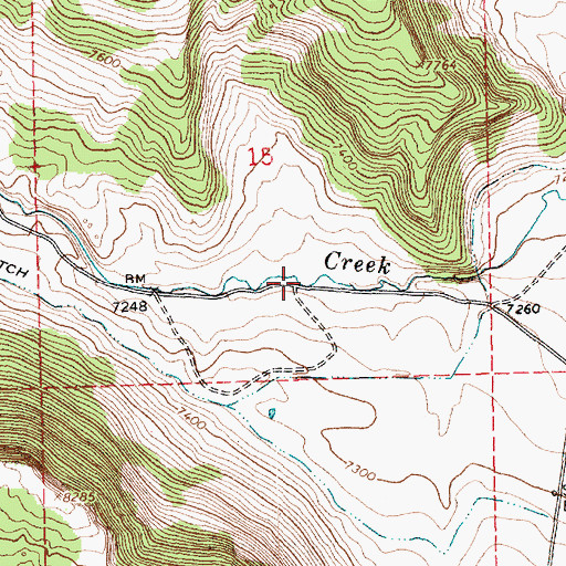 Topographic Map of Zelph Calder Reservoir, UT