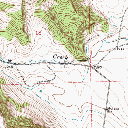 Topographic Map of Zelph Calder Dam, UT