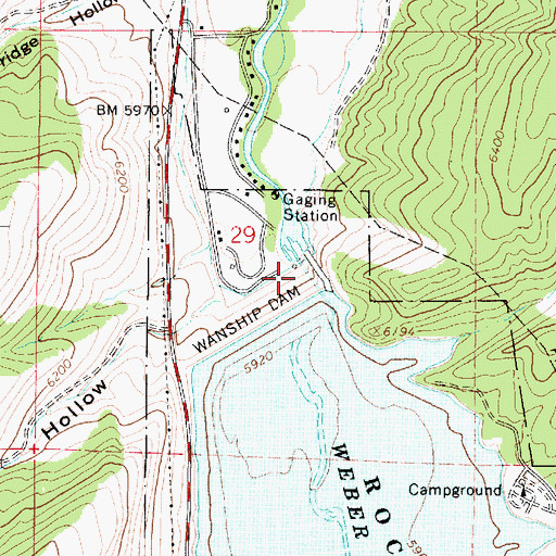 Topographic Map of Wanship Dam, UT