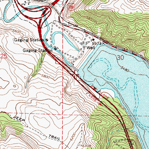 Topographic Map of Echo Dam, UT