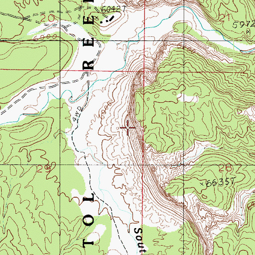 Topographic Map of Capitol Reef National Park, UT