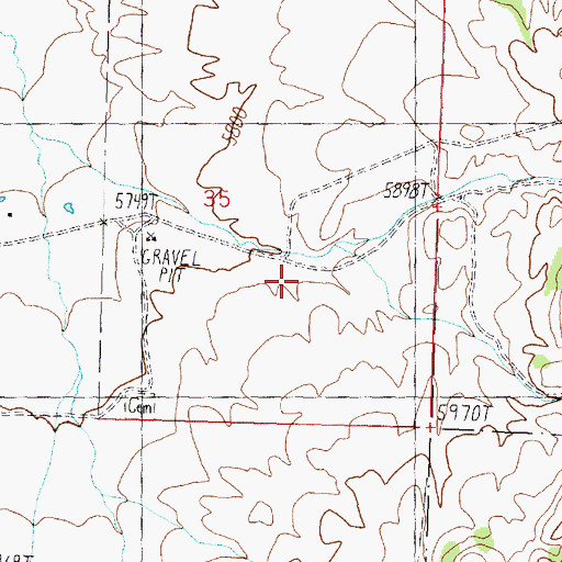 Topographic Map of Dry Hollow, UT