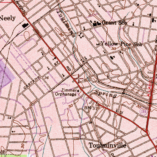 Topographic Map of Light of the World Temple, AL