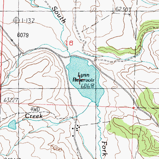 Topographic Map of Lynn Reservoir, UT