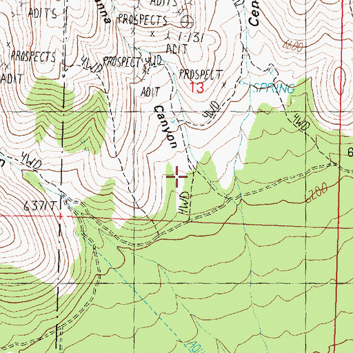 Topographic Map of Suzanna Canyon, UT