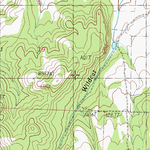Topographic Map of Cabin Spring, UT
