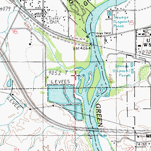 Topographic Map of Saleratus Wash, UT