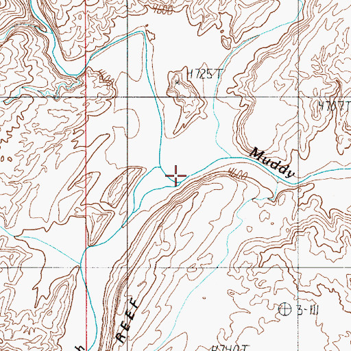 Topographic Map of Salt Wash, UT