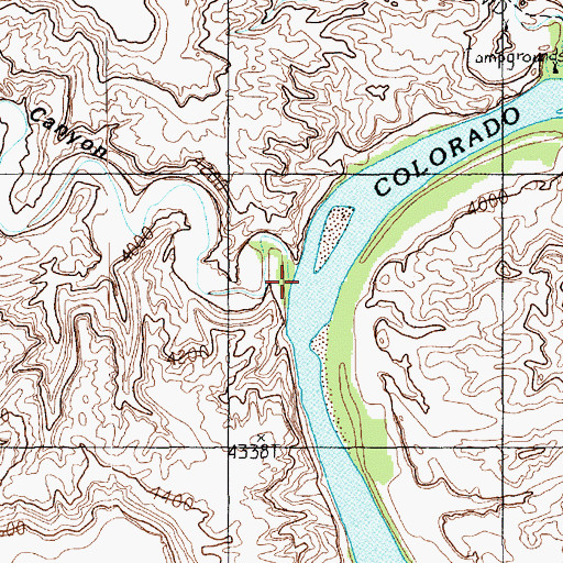 Topographic Map of Buck Canyon, UT