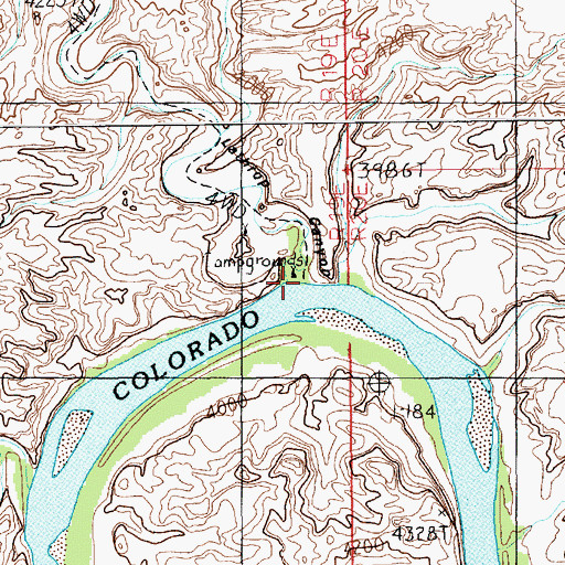 Topographic Map of Lathrop Canyon, UT