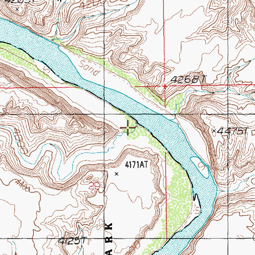 Topographic Map of Musselman Canyon, UT