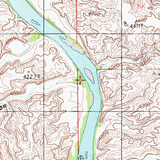 Topographic Map of Dog Leg Canyon, UT