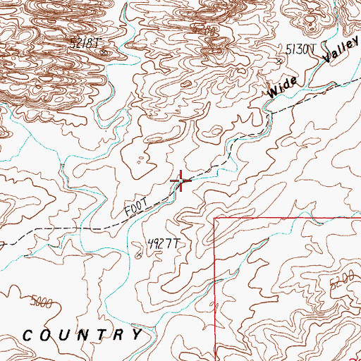 Topographic Map of Wide Valley, UT