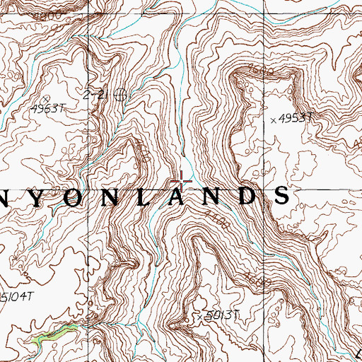 Topographic Map of Little Spring Canyon, UT
