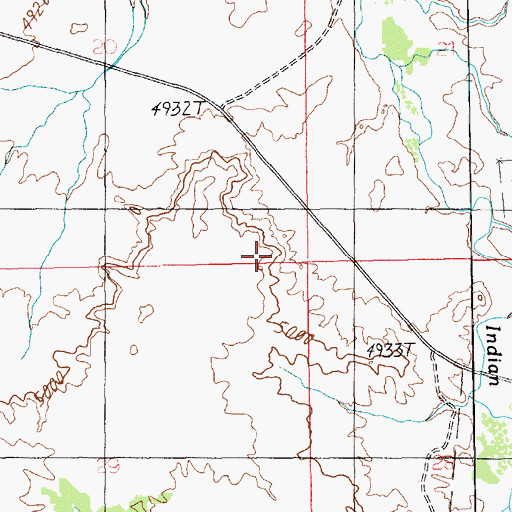 Topographic Map of Squaw Flat Campground, UT