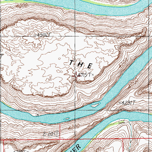 Topographic Map of The Loop, UT