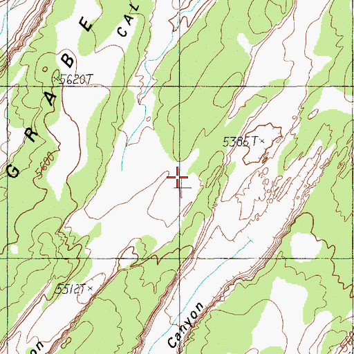 Topographic Map of Deep Canyon, UT
