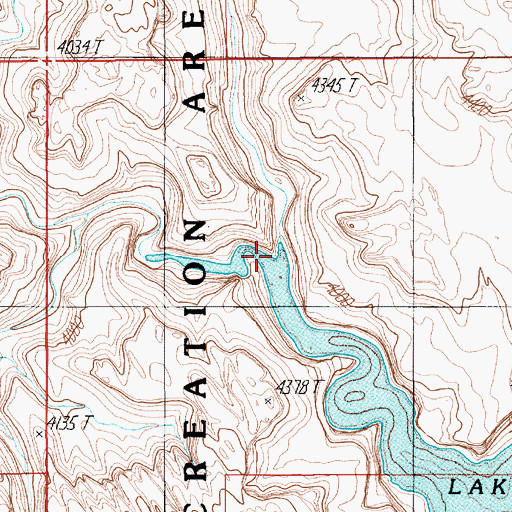 Topographic Map of South Fork Ticaboo Creek, UT