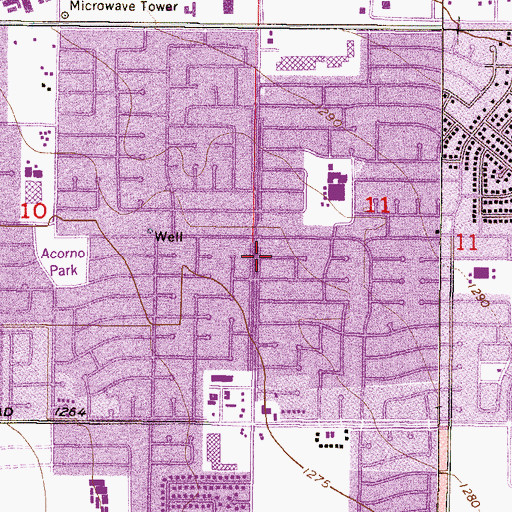 Topographic Map of Cielito Park, AZ