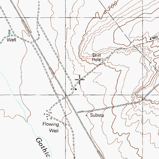 Topographic Map of Todahaidekani Preschool, UT