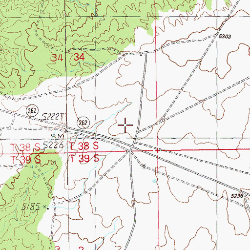 Topographic Map of CCC Corral, UT