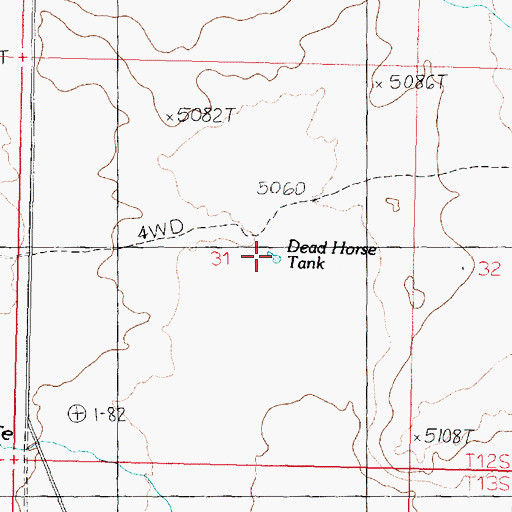 Topographic Map of Dead Horse Tank, UT
