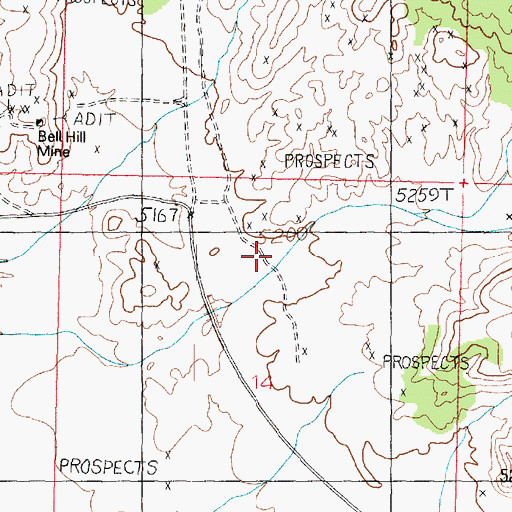 Topographic Map of Starvation Canyon, UT