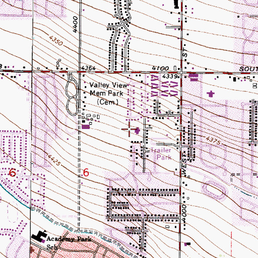 Topographic Map of The Church of Jesus Christ of Latter Day Saints, UT