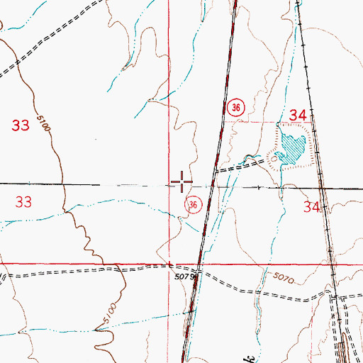 Topographic Map of Center, UT