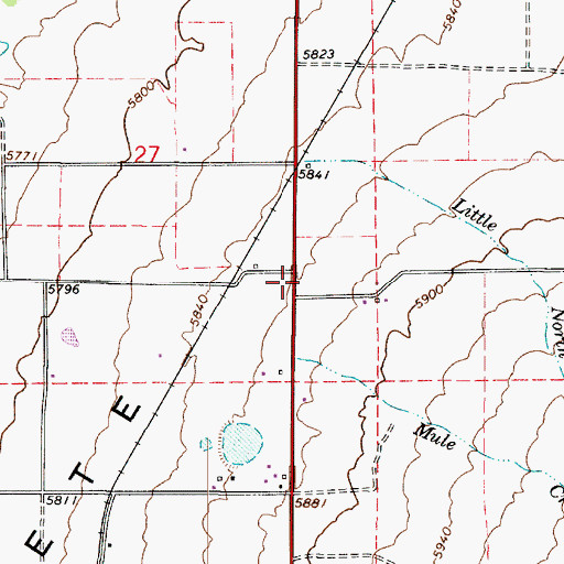 Topographic Map of A J Camper Park, UT