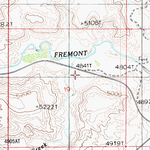 Topographic Map of Aldrich, UT