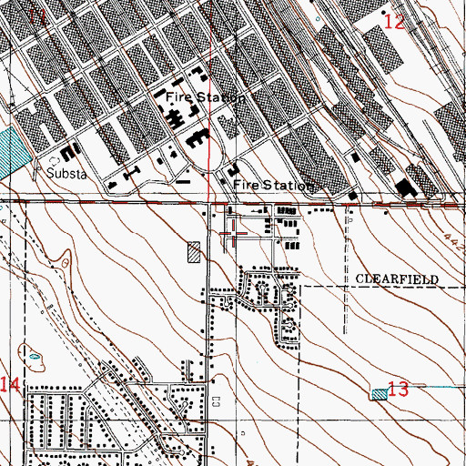 Topographic Map of Anchorage, UT