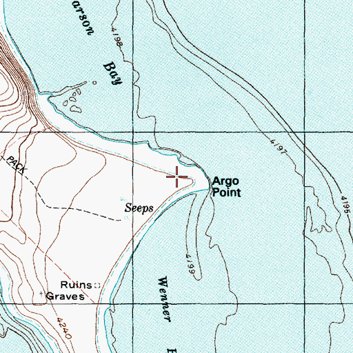Topographic Map of Argo Point, UT