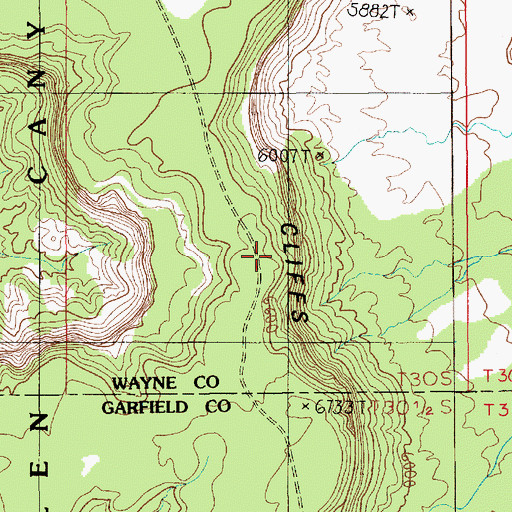 Topographic Map of Bagpipe Butte Overlook, UT