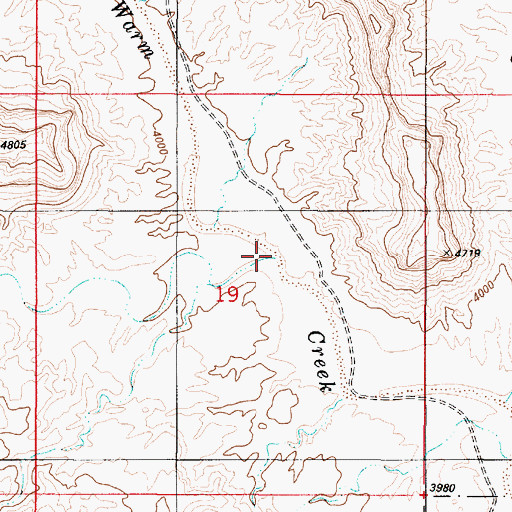 Topographic Map of Baldwin Hollow, UT